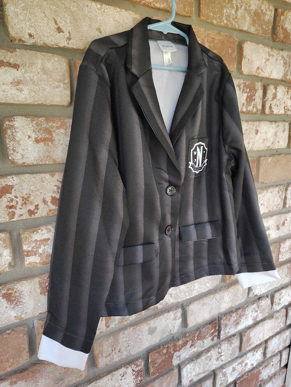 Wednesday Addams Nevermore Academy Costume Blazer Kids Size Medium 8-10 Amscan - Picture 6 of 7